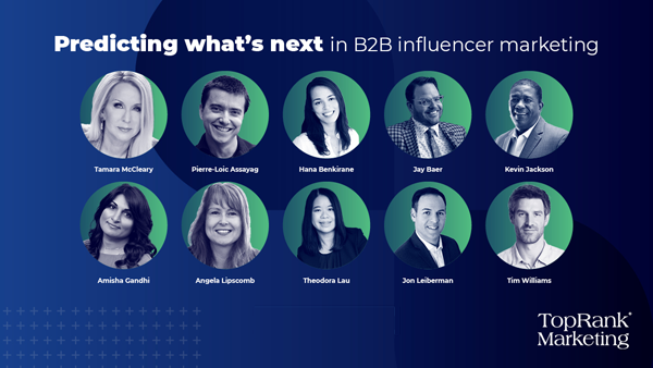 10 B2B influencer marketing predictions collage image